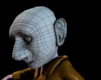 Gnome wireframe head