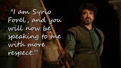 Syrio Forel - Respect - Game of Thrones