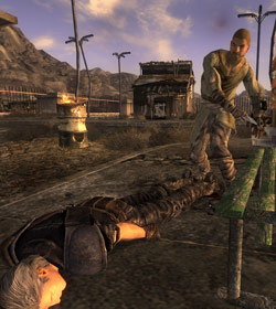 Fallout New Vegas - Primm - Machete  Combat